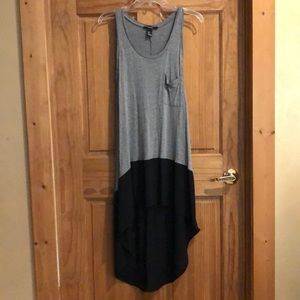 Grey & Black High/Low Dress